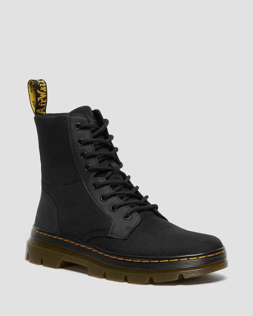 Dr. Martens Combs Poly Miesten Vapaa-ajan Nilkkurit - Mustat Nilkkurit [028-RSOXMZ]